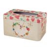 Tinplate Tissue Box Holder Rural Style Facial Napkin Tissue Box Cover for Home Office Bar - Wreath