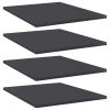 Bookshelf Boards 4 pcs Gray 15.7"x19.7"x0.6" Engineered Wood