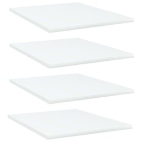 Bookshelf Boards 4 pcs White 15.7"x19.7"x0.6" Engineered Wood