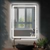 LED Bathroom Vanity Mirror with Light,24*32 inch, Anti Fog, Dimmable,Color Temper 5000K,Backlit + Front Lit,Both Vertical and Horizontal Wall Mounted