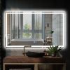 LED Bathroom Vanity Mirror with Light,60*36 inch, Anti Fog, Dimmable,Color Temper 5000K,Backlit + Front Lit,Both Vertical and Horizontal Wall Mounted