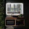LED Bathroom Vanity Mirror with Light,48*32 inch, Anti Fog, Dimmable,Color Temper 5000K,Backlit + Front Lit,Both Vertical and Horizontal Wall Mounted