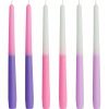 FCMSHAMD 10'' Lavender Scented Taper Candles - Dripless (6 Pack)