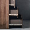 Liv Four-Drawer Contemporary Wood Chest in Walnut Brown