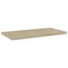 Bookshelf Boards 4 pcs Sonoma Oak 15.7"x7.9"x0.6" Engineered Wood