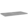Bookshelf Boards 4 pcs Concrete Gray 15.7"x7.9"x0.6" Engineered Wood