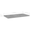 Bookshelf Boards 8 pcs Concrete Gray 15.7"x7.9"x0.6" Engineered Wood