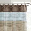 Faux Silk Shower Curtain