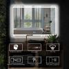 LED Bathroom Vanity Mirror with Light,48*32 inch, Anti Fog, Dimmable,Color Temper 5000K,Backlit + Front Lit,Both Vertical and Horizontal Wall Mounted