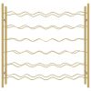 Wine Rack for 36 Bottles Gold Metal