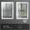 LED Bathroom Vanity Mirror with Light,20x 28 inch, Anti Fog, Dimmable,Color Temper 5000K,Backlit + Front Lit,Both Vertical and Horizontal Wall Mounted