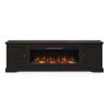Bridgevine Home Topanga 83 inch Electric Fireplace TV Console for TVs up to 95 inches, Clove finish