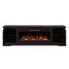 Bridgevine Home Topanga 83 inch Electric Fireplace TV Console for TVs up to 95 inches, Clove finish