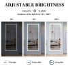 Extra Large LED Bathroom Mirror with 3 Color Aluminum Framed Wall Mirror Full Body Mirror with Lights, Vertical Horizontal Hanging Aluminum Framed Mir