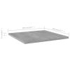 Bookshelf Boards 8 pcs Concrete Gray 15.7"x15.7"x0.6" Engineered Wood
