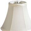 Slant Pure Silk Pongee Chandelier Lampshade with Flame Clip, Egg (Set of 6)
