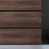 Liv Four-Drawer Contemporary Wood Chest in Walnut Brown