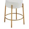 24" Tall, Round Bar Stools, Set of 2 - Contemporary upholstered dining stools for kitchens, coffee shops and bar stores - Includes sturdy hardware sup