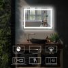 LED Bathroom Vanity Mirror with Light,20x 28 inch, Anti Fog, Dimmable,Color Temper 5000K,Backlit + Front Lit,Both Vertical and Horizontal Wall Mounted