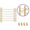 Wine Rack for 36 Bottles Gold Metal