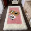 1pc, Soft and Durable Wool Carpet for Bedroom and Bedside - Perfect for Long Hair and Thickened Floor Mat